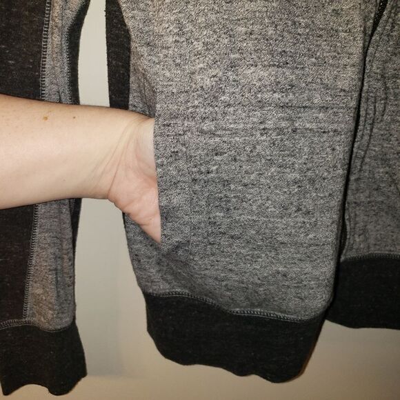 NIKE SPORTSWEAR BLACK AND GRAY ZIP UP LIGHTWEIGHT JACKET SIZE XS - Picture 5 of 6